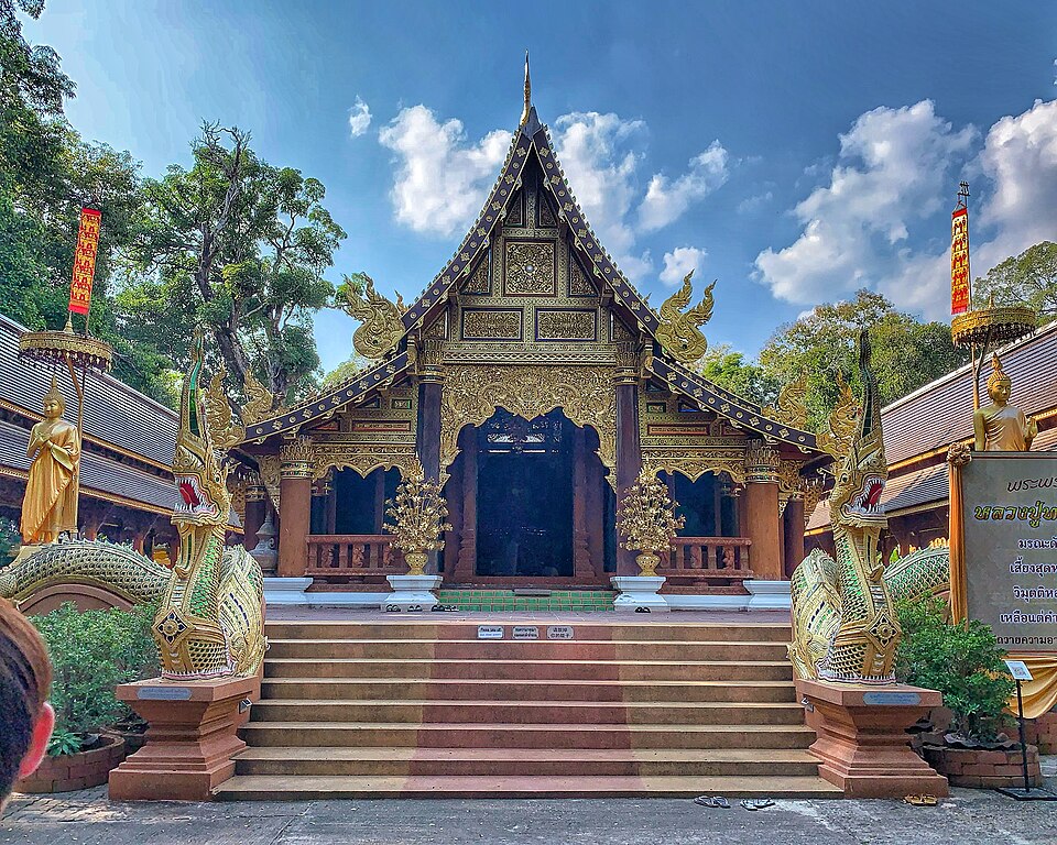 Exterior of Wat Ram Poeng (Tapotaram) in Chiang Mai