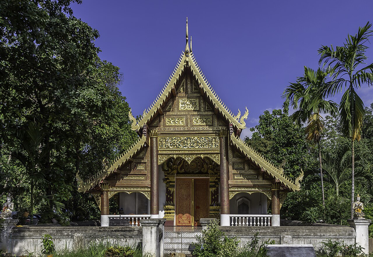 Exterior of Wat Chiang Man in Chiang Mai