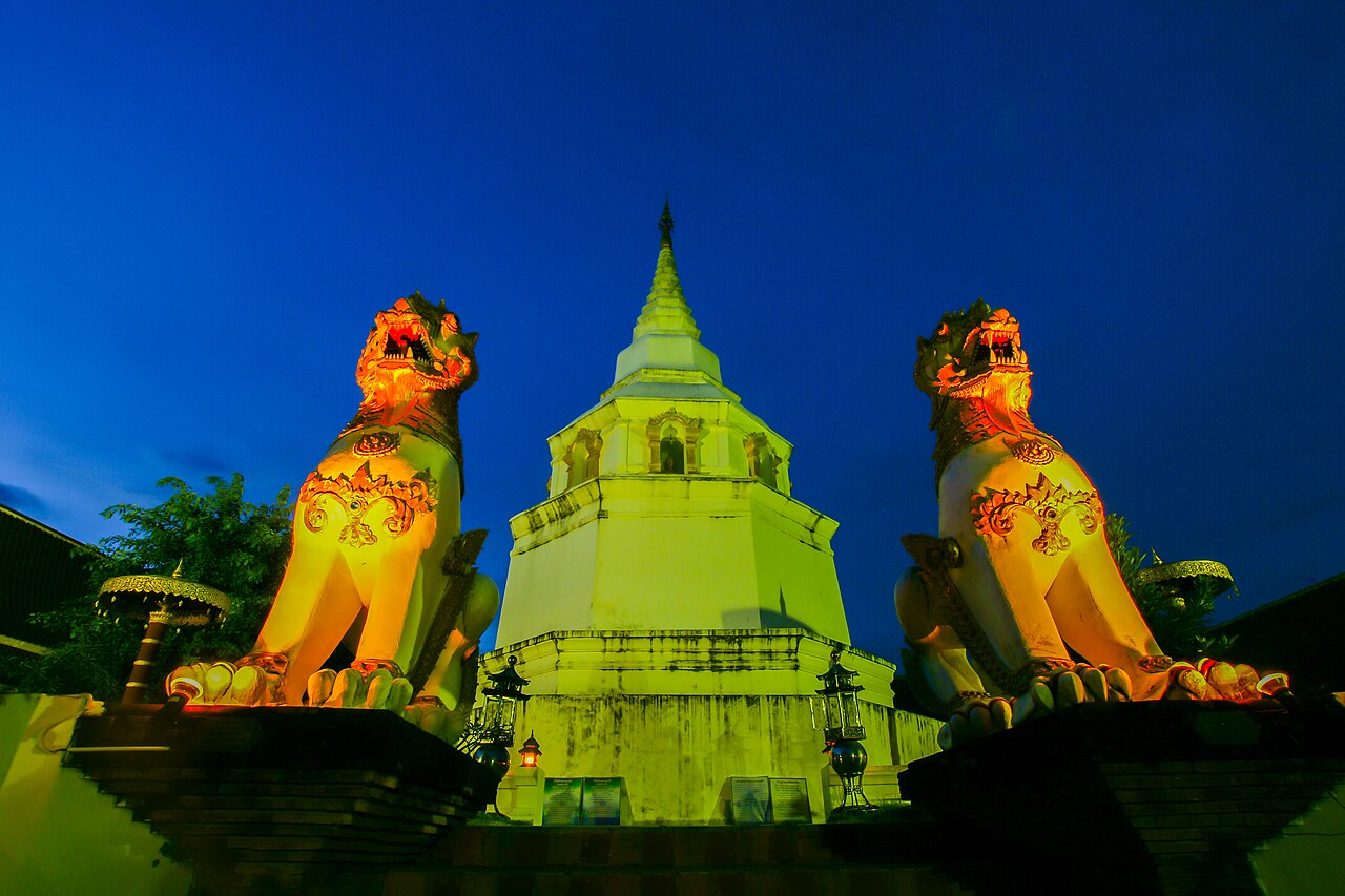 Exterior of Wat Yang Kuang in Chiang Mai
